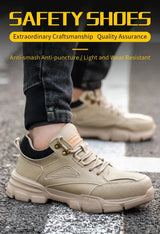 Men Steel Wire Safety Work Sneakers