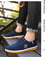 Men’s Fashion Platform Canvas Loafers