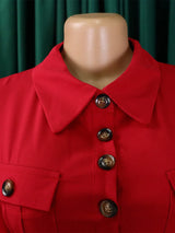 MaxiFit™ – Belted Button Maxi Office Jumpsuit (Work Chic, Waist-Defining & Longline)