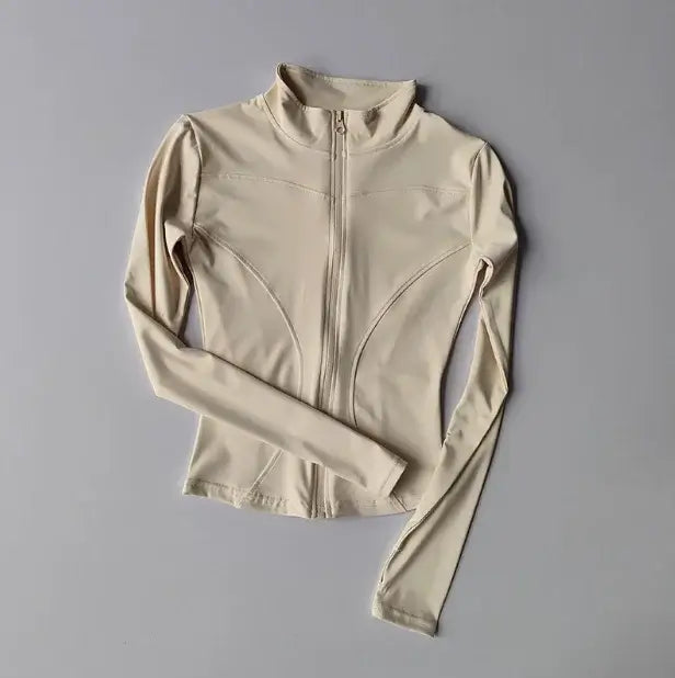 Women Quick Dry Zipper Sports Jacket