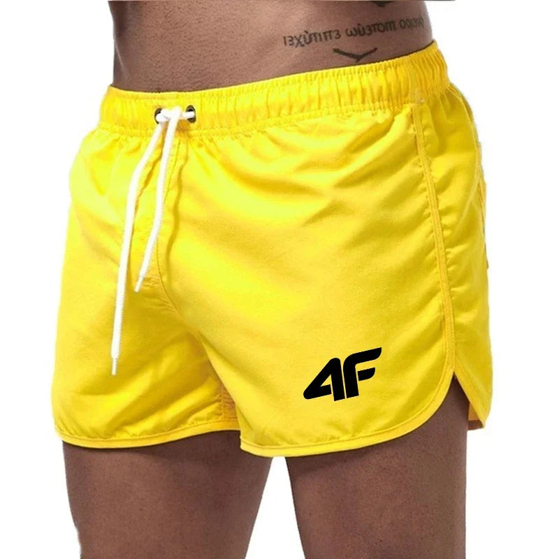 Men Drawstring Swim Shorts