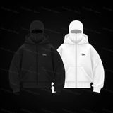 Men Balaclava Zip Hoodie Jacket
