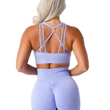 Women Ribbed Galaxy Seamless Sports Bra