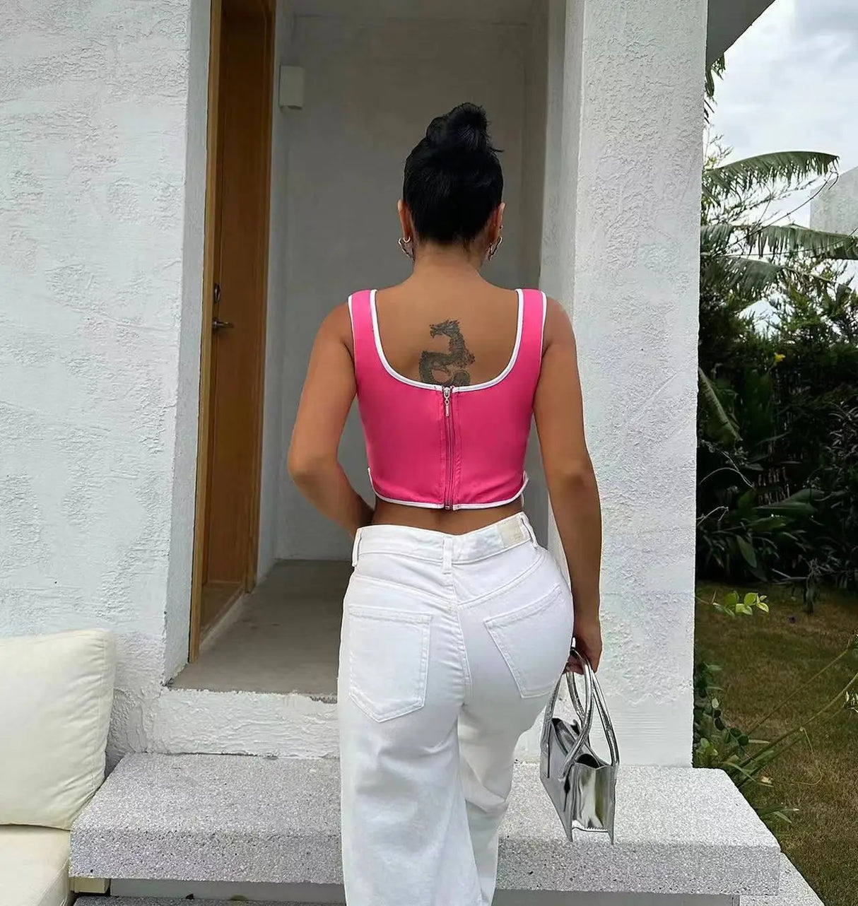 Women Bandage Hem Tank Top