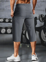 Men Cropped Athletic Pants