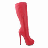 Women Over Knee Boots – Super Matte Leather Platform