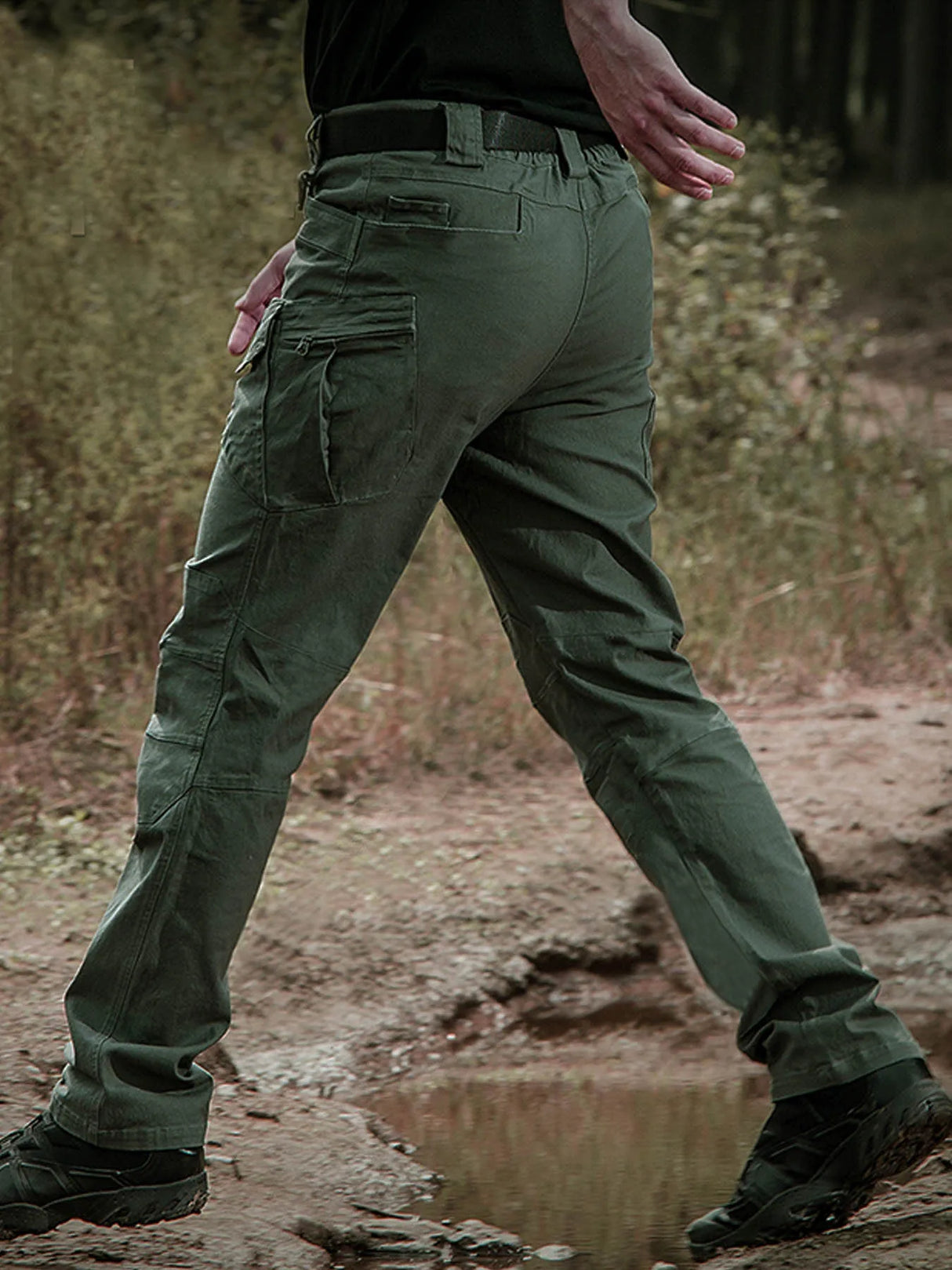Men Cotton Casual Cargo Pants