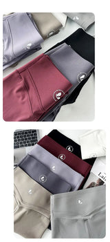 Women High Waist Push Up Sharkskin Leggings