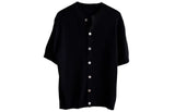 Men Short Sleeve Cardigan Knit
