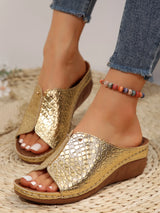 Women Huarache Wedge Sandals Summer Slides