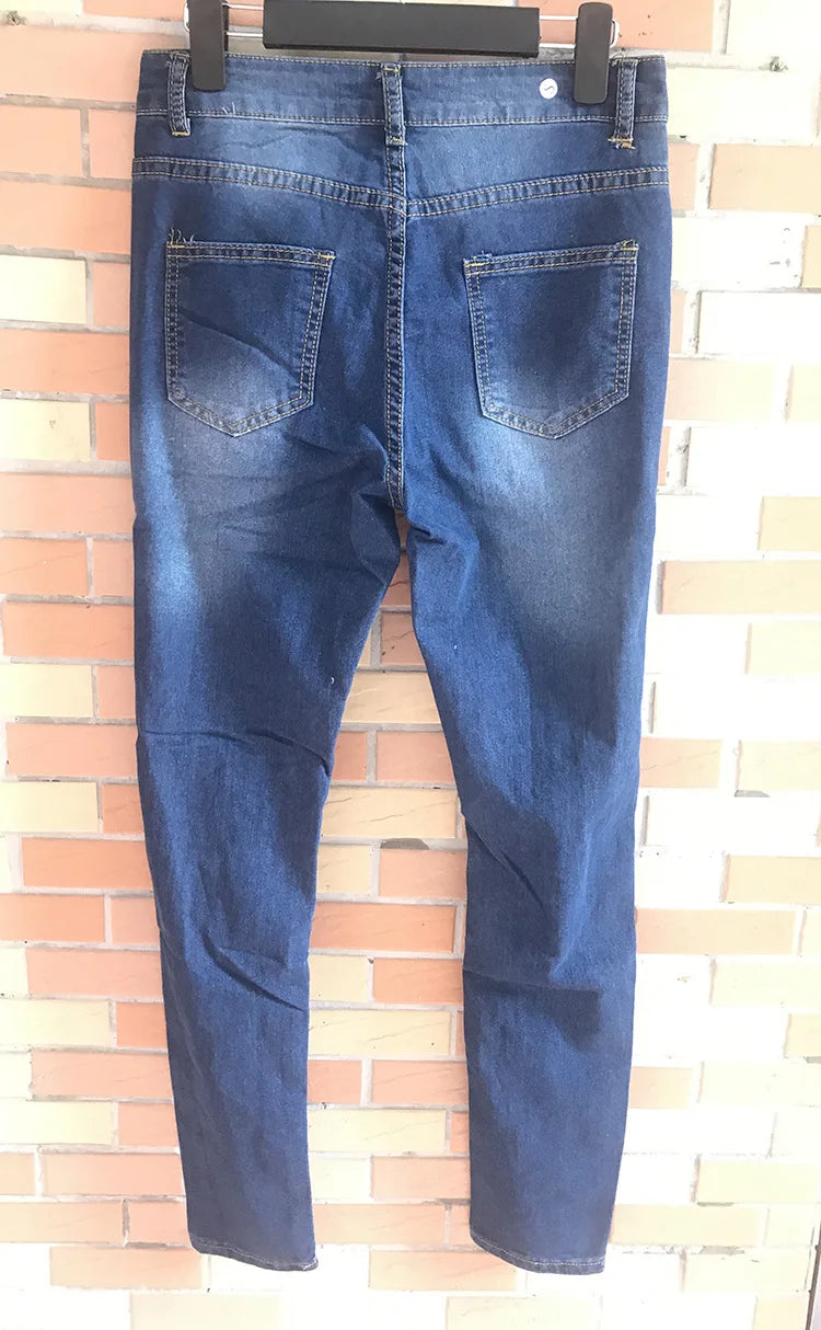 Women Ripped Pocket Jeans