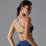 Women Quick Dry Cross Back Sports Bra