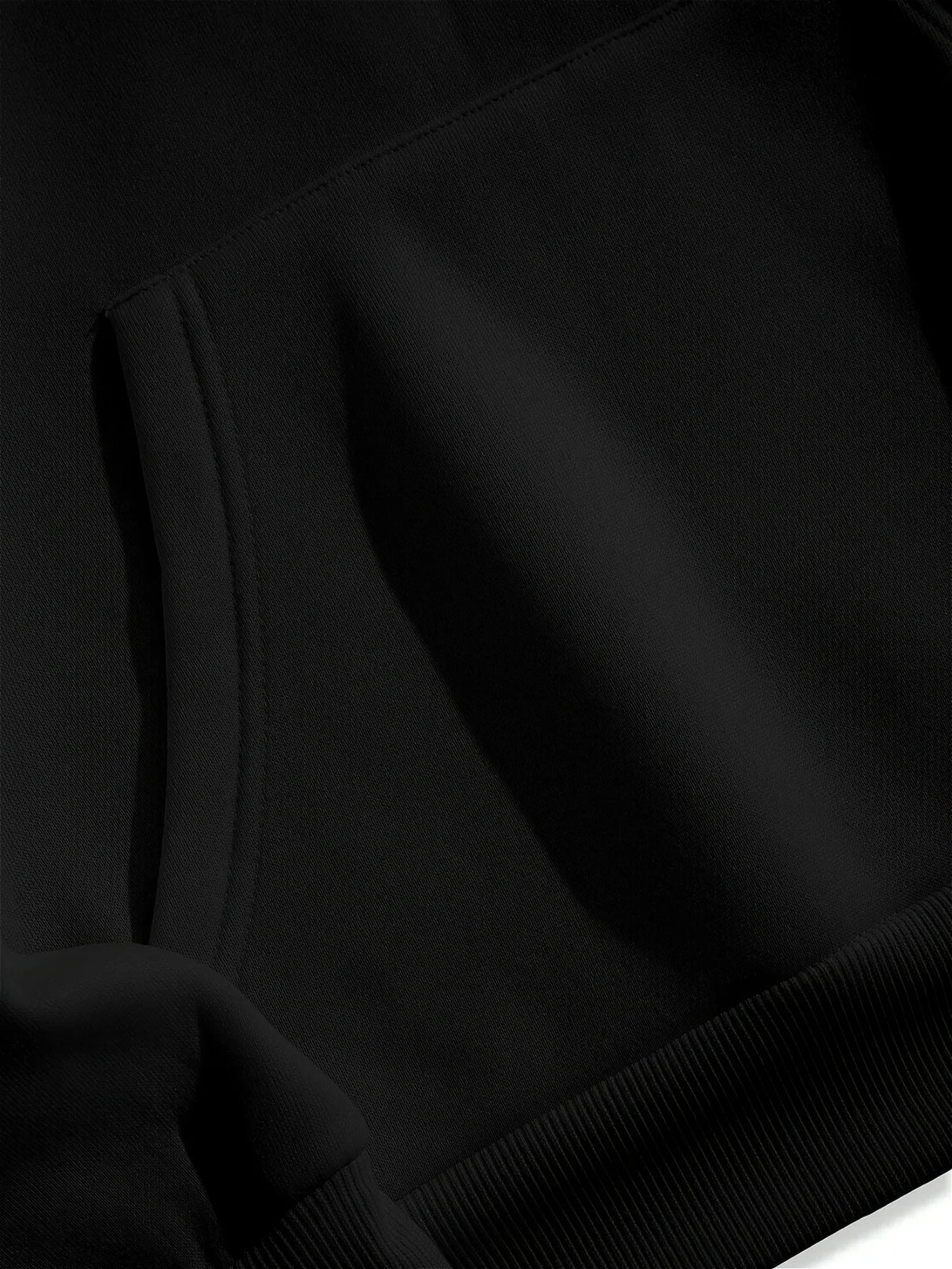 Men's Plus Size Graphic Hoodie – Black Long Sleeve