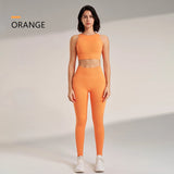 Women High Waist Leggings & Top Set