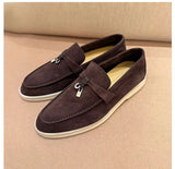 Women’s Leather Slip-On Bean Shoes Flats