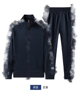 Men's Plus Size Tracksuit – 2 Piece Gym Set