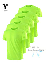 Men Quick Dry Fitness Tees 5pcs