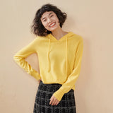 Women's 100% Cashmere Hooded Sweater