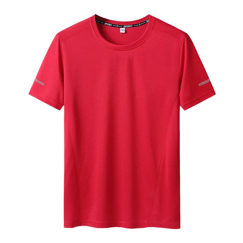 Men Plus Size Quick Dry T-Shirt 6XL-9XL