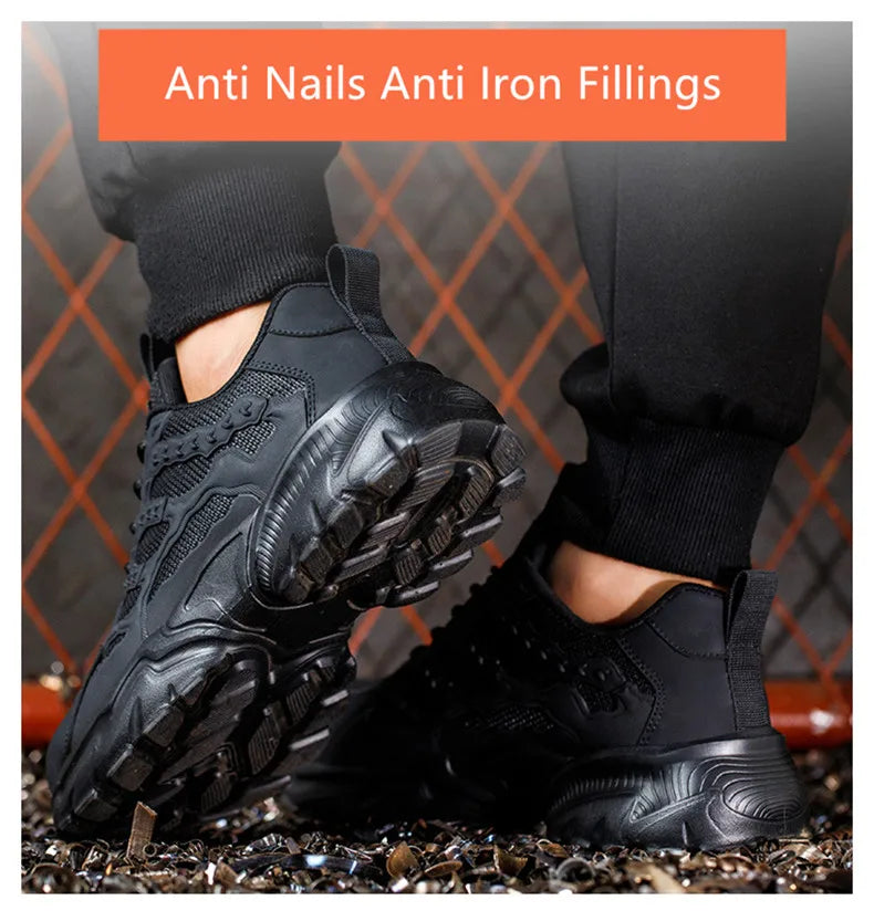 Women Safety Shoes Protective Security Sneakers