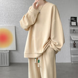 Men’s Plus Size Plain Tracksuit Set M–5XL