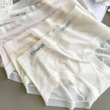 Women Ruffle Ice Silk Panties