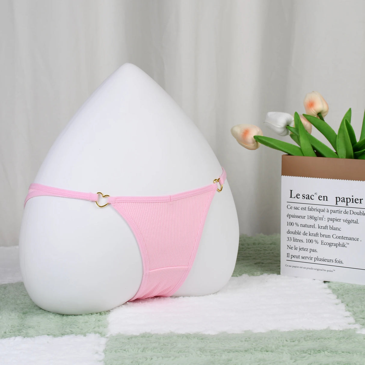 Women Hollow Thong Set