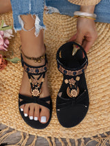 Women Boho Style Flat Sandals Casual Shoes