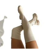 Women’s Thick Heel Stretch Velvet Over-the-Knee Boots