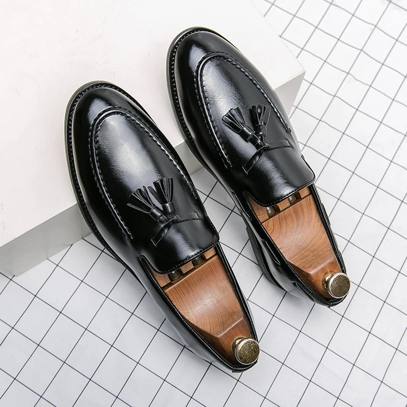 Men British Style Leather Brogues