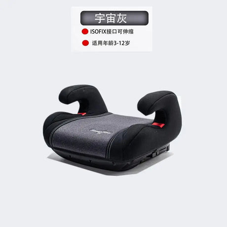 Japanese Lily brand child safety car seat booster for ages 3-12 years, featuring ISOFIX connectors for secure installation.