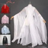 Women’s Classical Hanfu costume showcasing various colors and flowing design, perfect for stage performances.