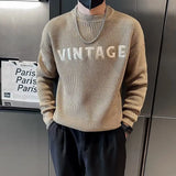 Men's Retro Thick Knit Sweater