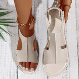 Women Shallow Summer Flat Sandals Comfortable