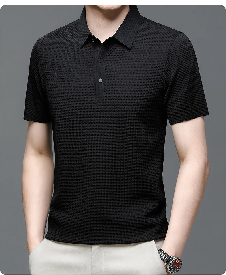 Men Ice Silk Polo Shirt