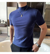 Men Korean Slim Fit Turtleneck Tee