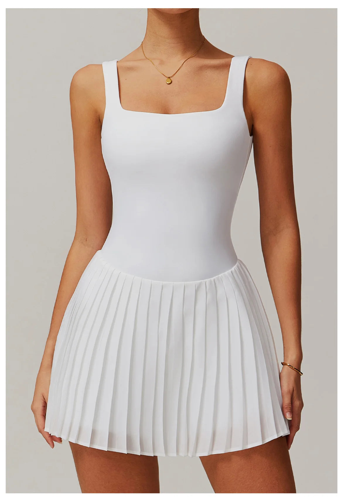 Women Pocket Pleated Sports Jumpsuit