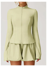 Women Stretch Slim Fit Training Jacket