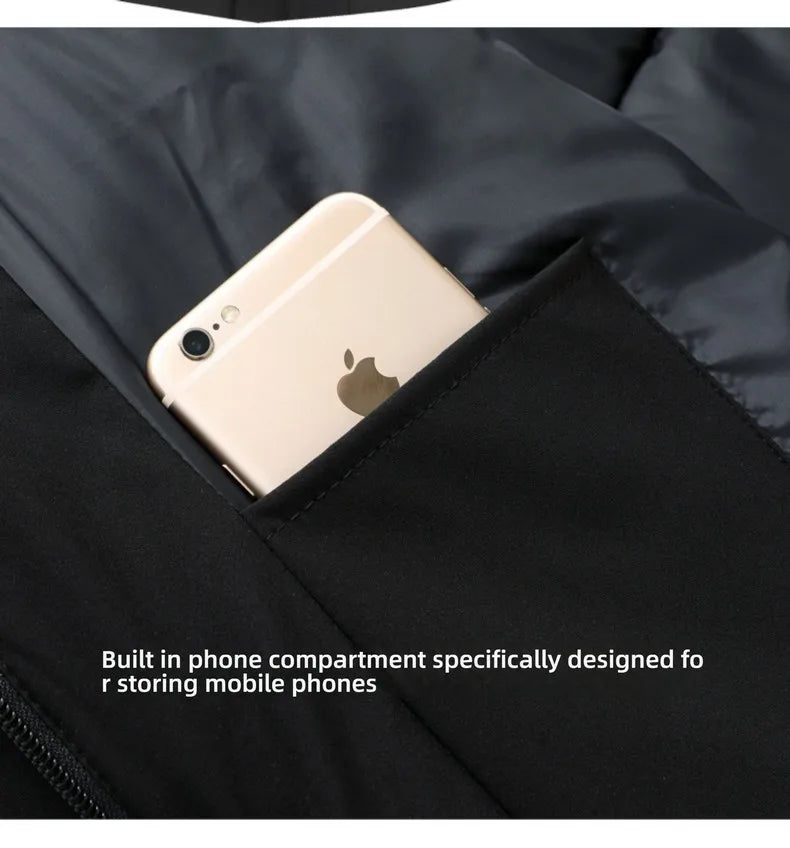 Men Thick Hooded Parka Jacket