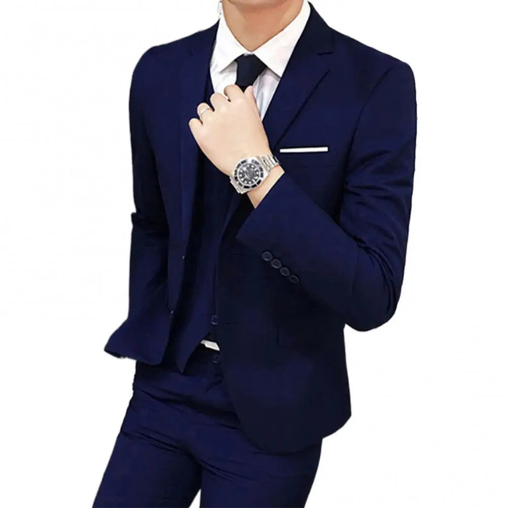 Men 3-Piece Wedding Formal Suit Set