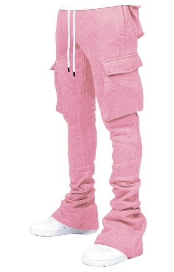 Men's Plus Size Stacked Cargo Pants – Fleece Streetwear
