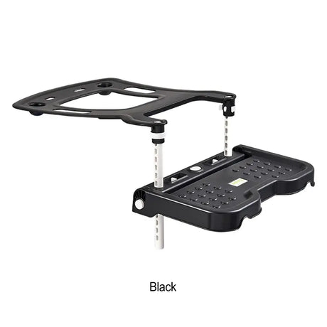 Adjustable black base for a children's car safety seat, designed for secure installation and easy use.