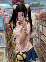 Kawaii Cartoon Hooded Summer Short Jacket