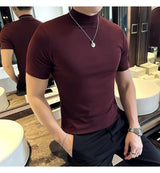 Men Korean Slim Fit Turtleneck Tee