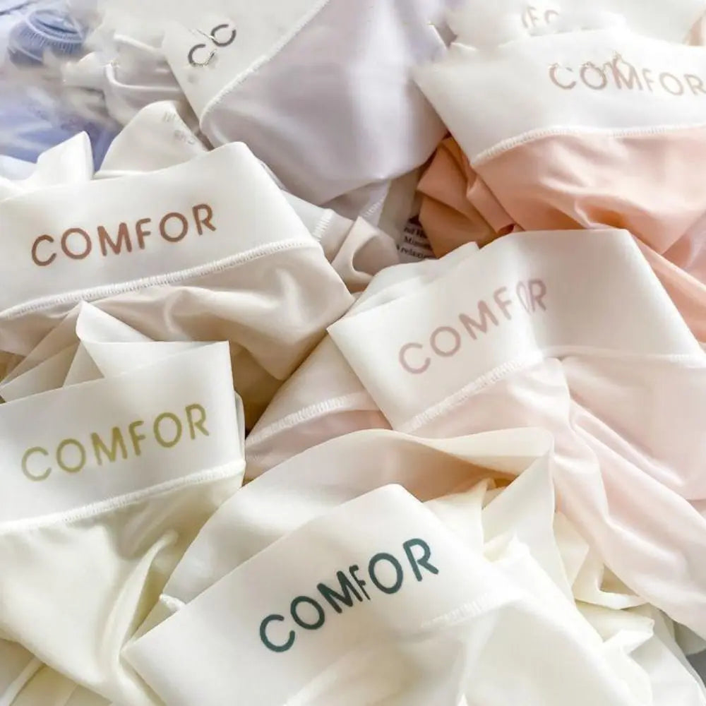 Women Ruffle Ice Silk Panties