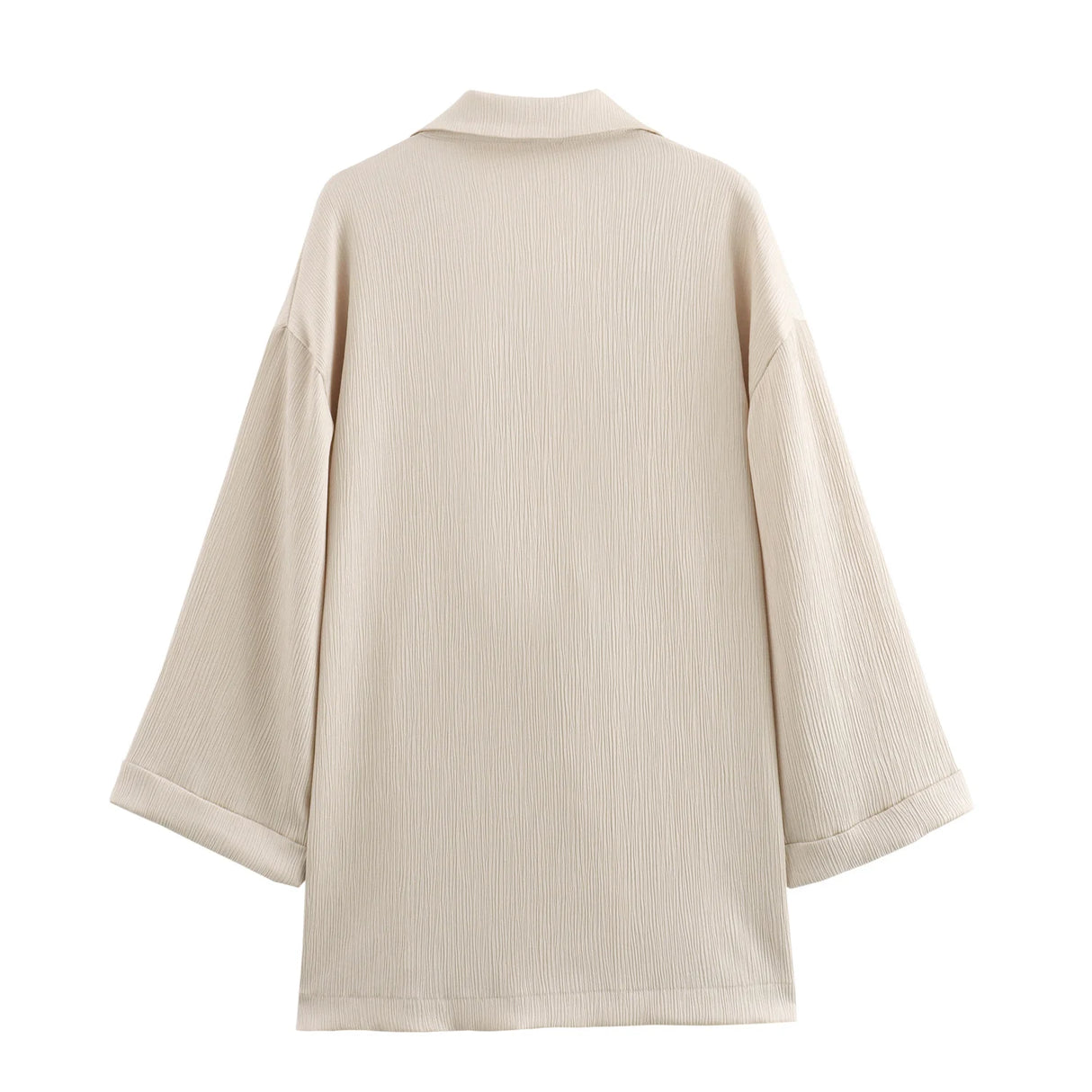 Wrinkled Suit Jacket Pant Set