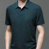 Men Ice Silk Polo Shirt