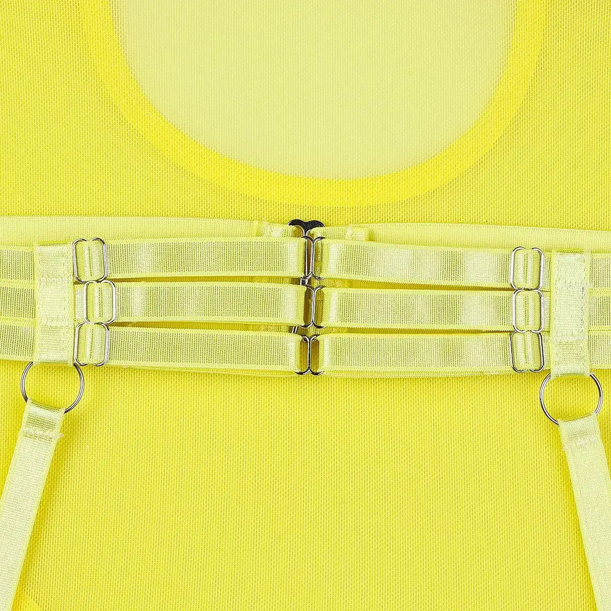 Women Mesh Splicing Suspender Jumpsuit