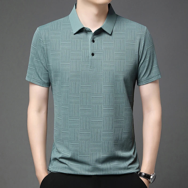 Men Printed Polo Shirt
