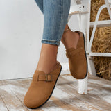 Women Mid Calf Boots Low Heel Snow Boots